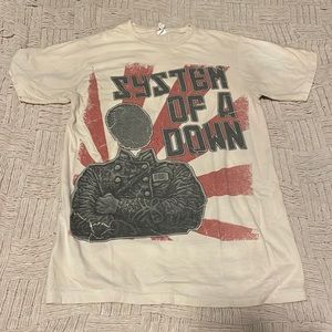 White System of A Down shirt